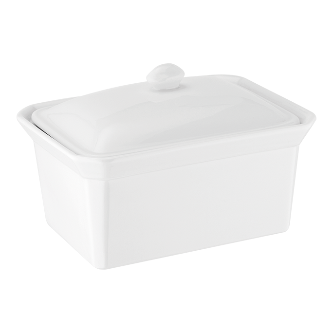 Judge JFY208 1lb Butter Dish - butter dish pictured from the side