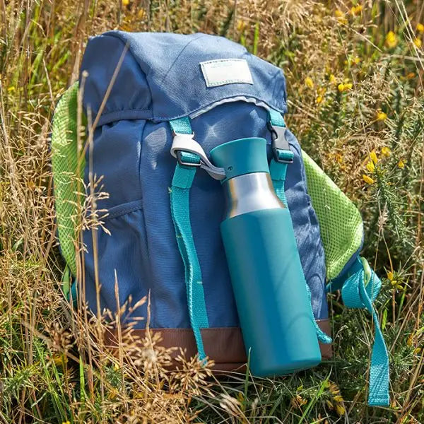 carrying Outdoor Green Bottle 500ml in backpack 