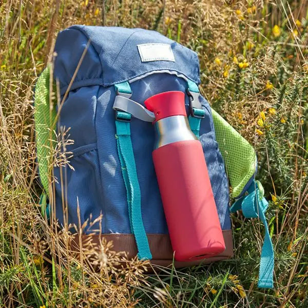 Outdoor Red Bottle in backpack