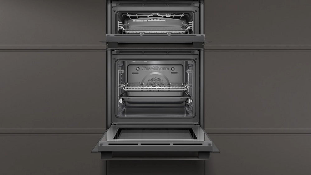 Neff U1ACE2HGOB Multifunction Double Oven opened