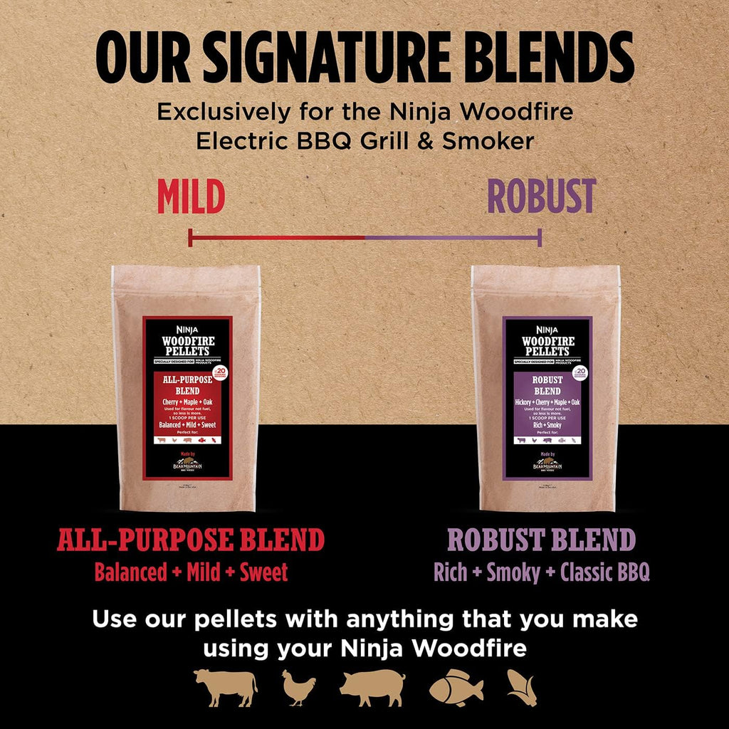 Ninja XSKOGAPBPL2UK Woodfire Pellets All-Purpose Blend 900g - woodfire range of pellet blends