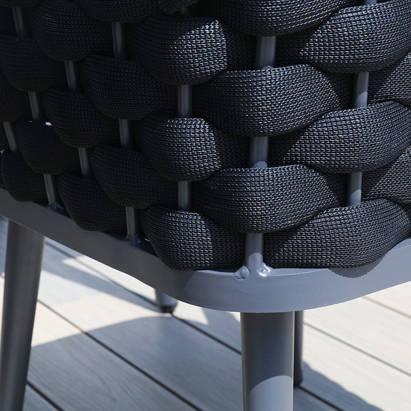 Porto MJT301 6 Seat Garden Set - close-up of cross woven weave