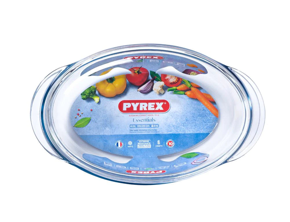 Pyrex 4.5L Oval Casserole 460A000 view from the top