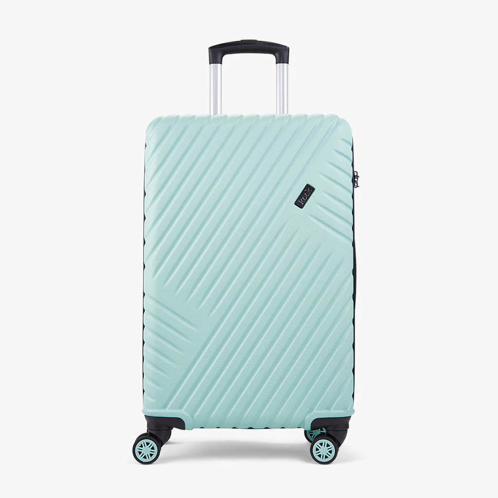 Rock TR0263GRNMED Santiago Medium Suitcase Mint Green - front of suitcase
