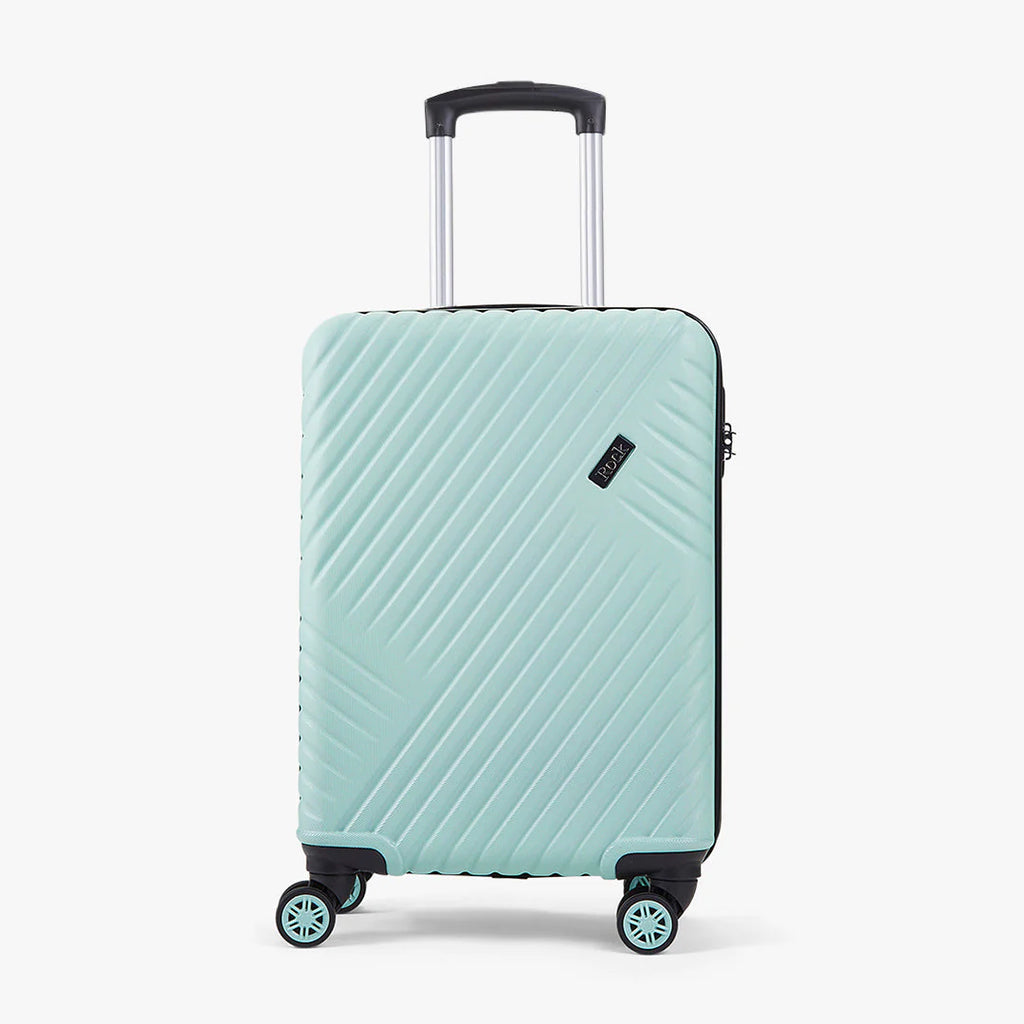Rock TR0263GRNSM Santiago Small Suitcase Mint Green - front of the suitcase