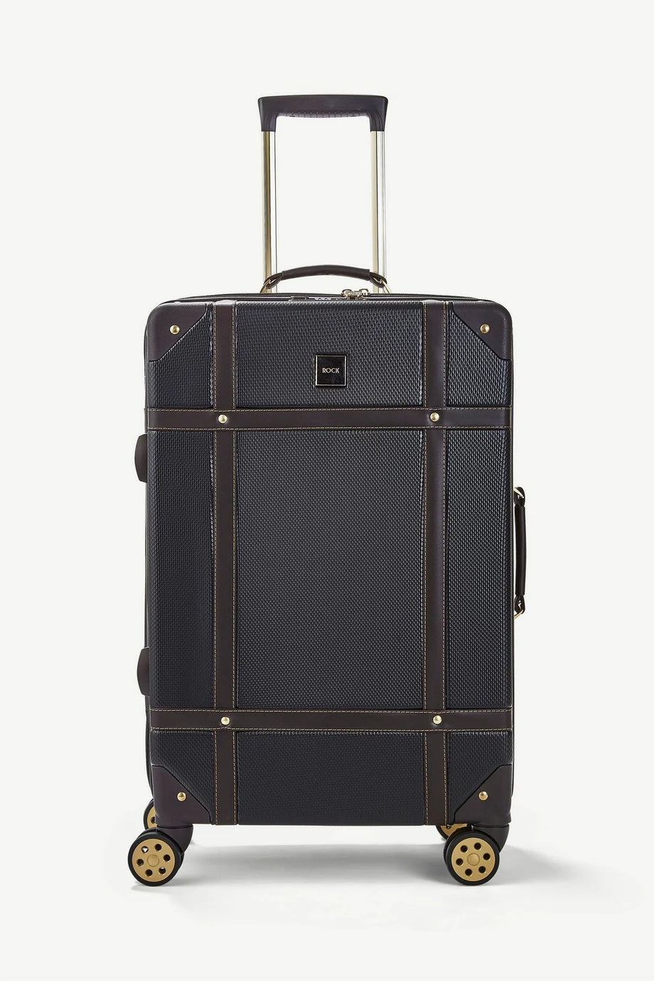 Rock TR0193BLMED Vintage Medium Suitcase Black Smyth Patterson