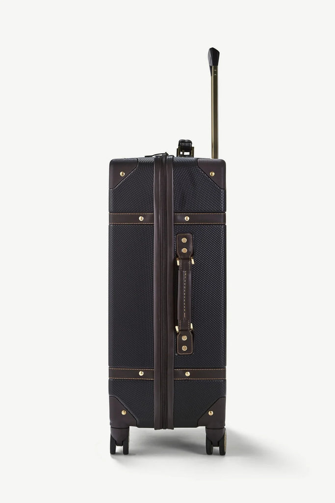 Vintage Medium Suitcase Black side