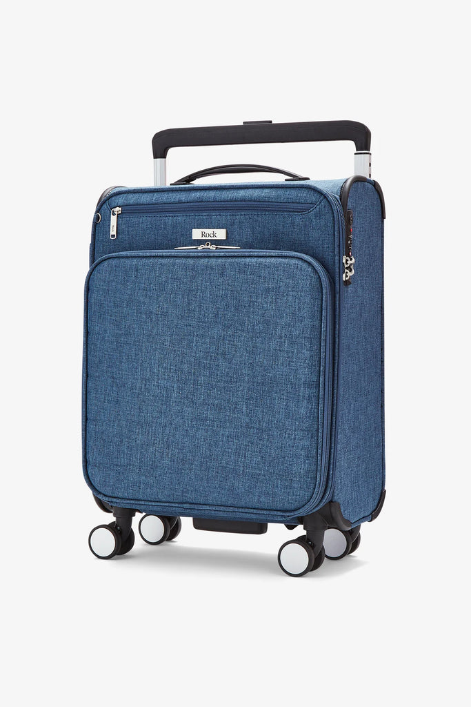 Small Suitcase In Denim Blue