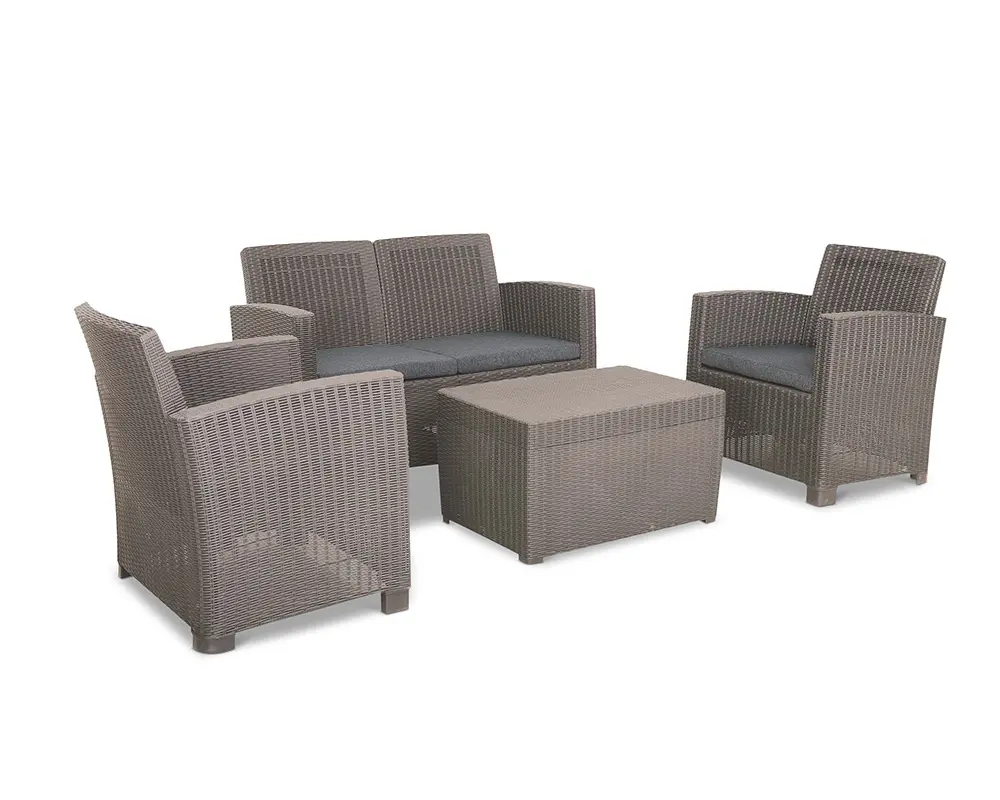 Royalcraft FARO16 4 Seater Conversation Garden Set - furniture set placed against a white backdrop