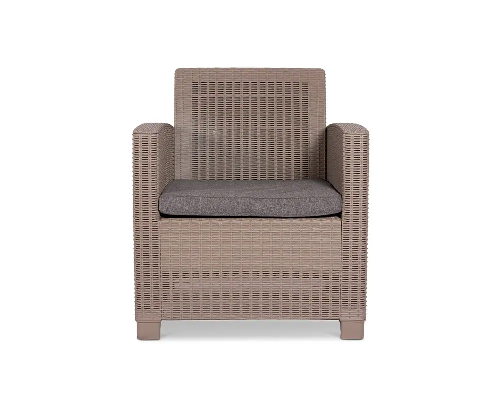 Royalcraft FARO16 4 Seater Conversation Garden Set - front of armchair