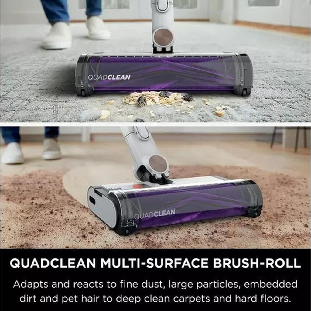 Shark IW1511UK Detect Pro Vacuum Cleaner - Quadclean multi-surface brush-roll: Adapts and reacts to fine dust, large particles, embedded dirt and pet hair to deep clean carpets and hard floors