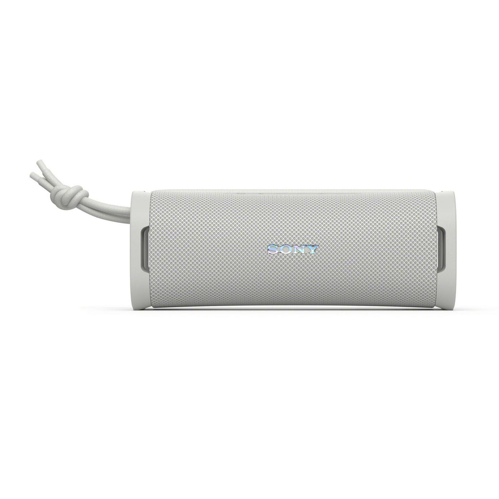 Sony SRSULT10W ULT FIELD 1 Portable Wireless Bluetooth Speaker - White - speaker pictured from the front