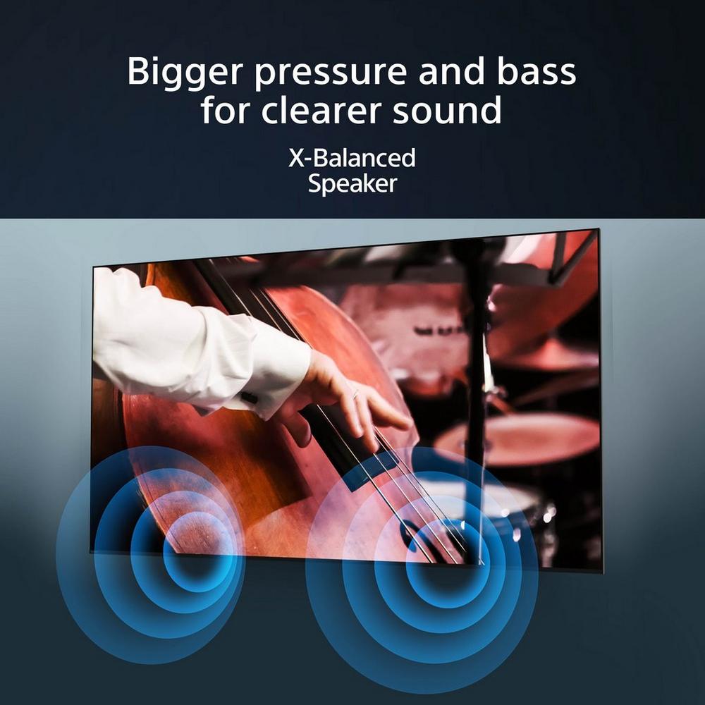 Sony KD43X75WL 43" 4K LED Smart TV - Bigger pressure and bass for clearer sound: X-Balanced Speaker