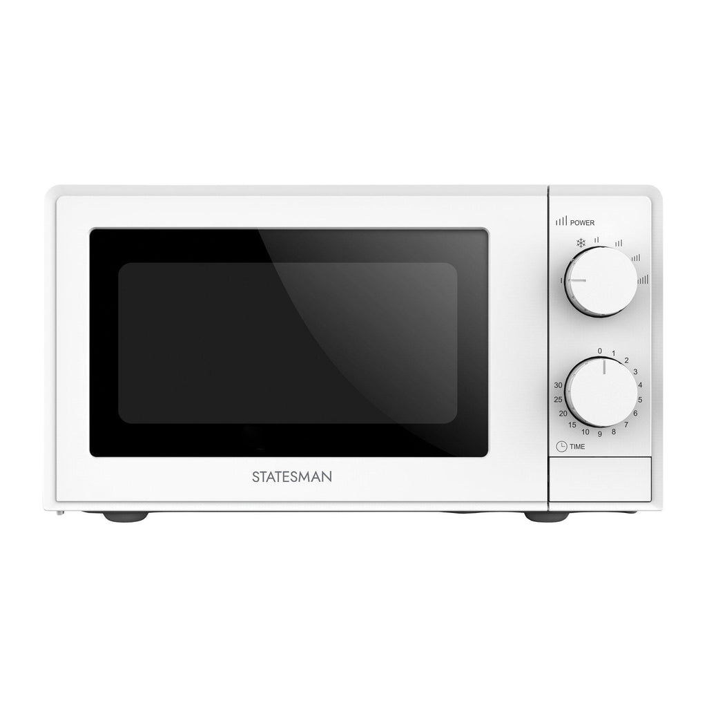 Statesman SKMS0720MPW 20 Litre Microwave White - front view of appliance