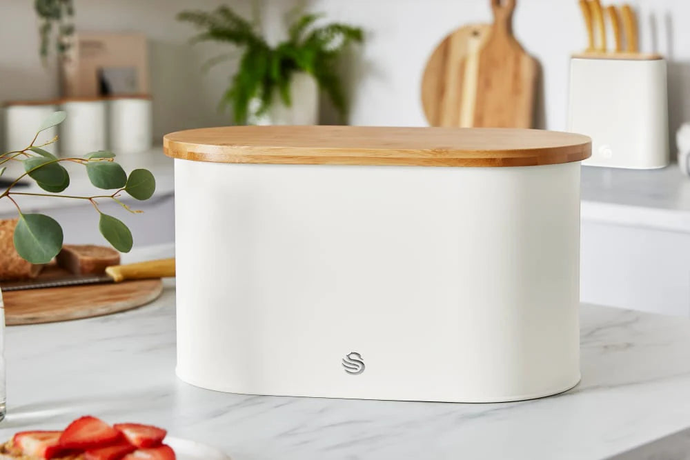  Nordic Bread Bin In  White