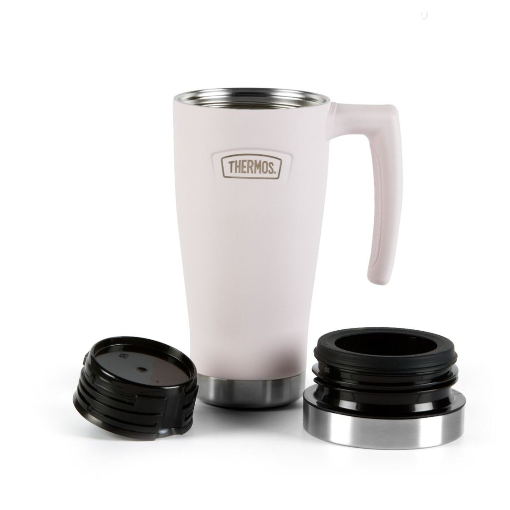 Travel Mug Peony Pink opened lid