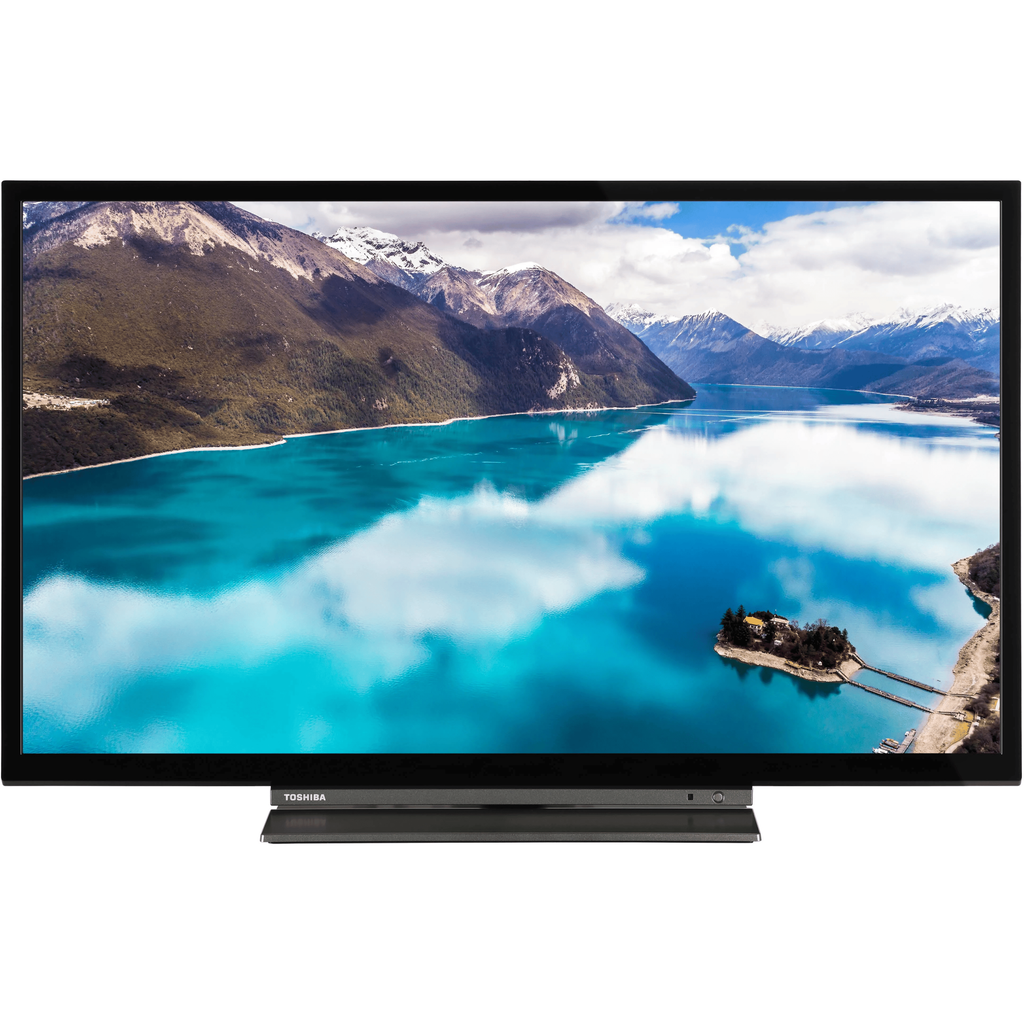 Toshiba 24W3163DB 24" Smart TV - front of TV with pedestal stand