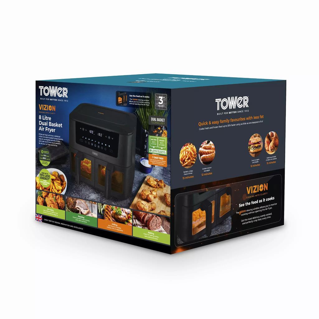 Tower T17151 Dual Air Fryer - packaging