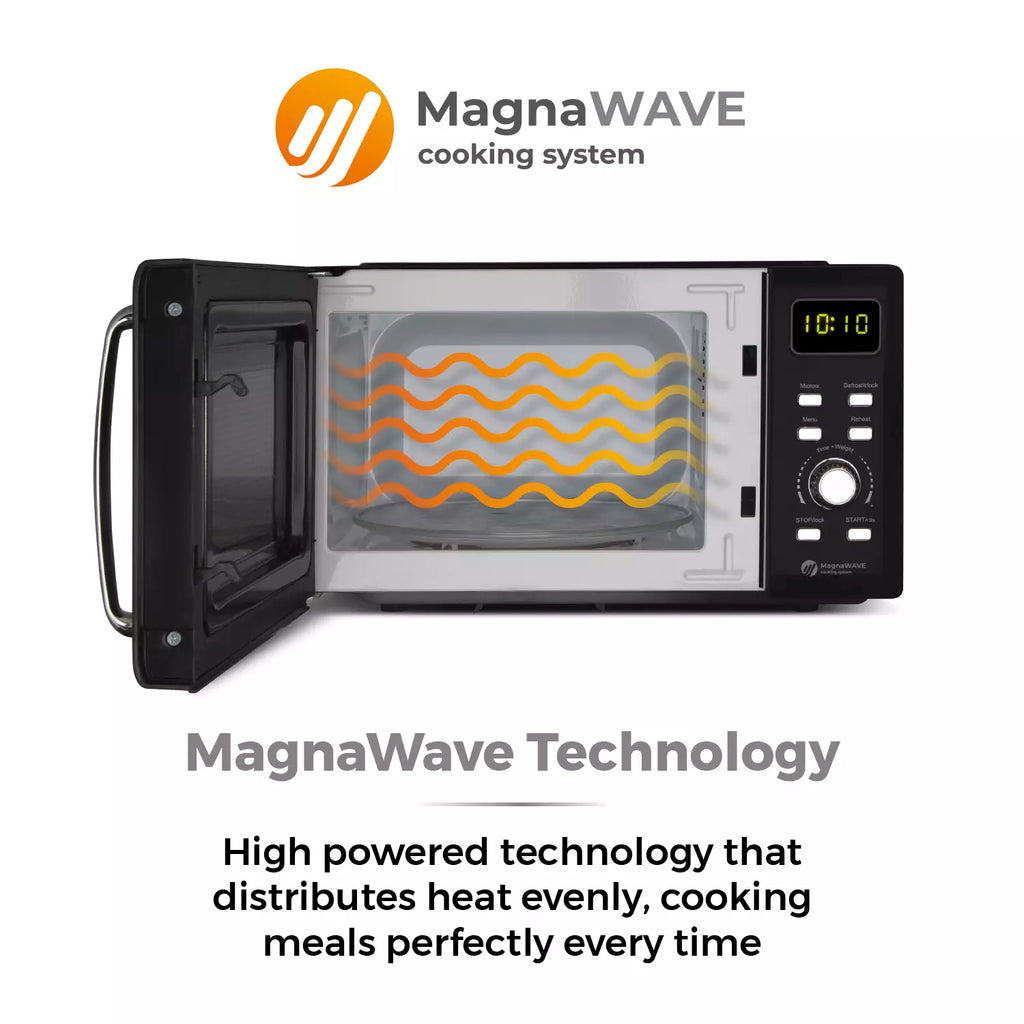 Tower T24041BLK Digital Microwave In Black - Magnawave technology helps distribute heat evenly