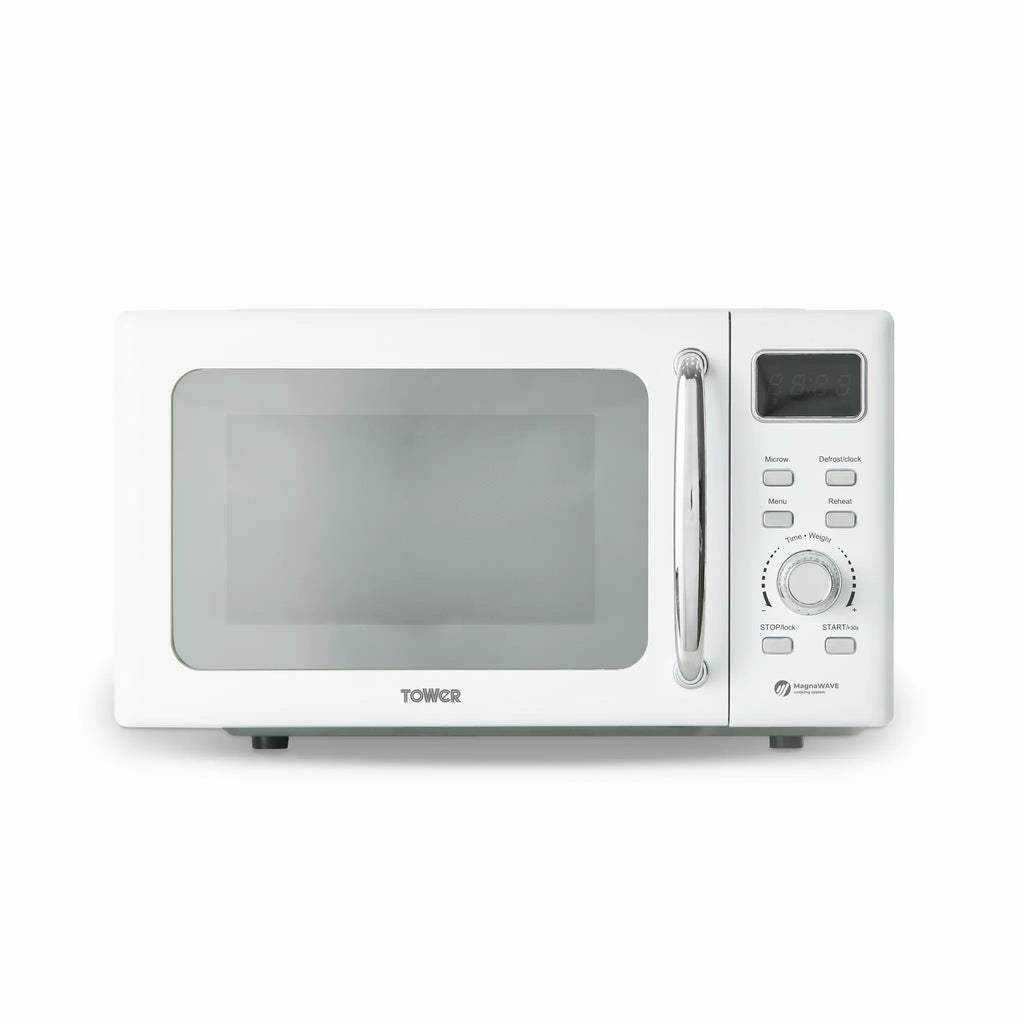 Tower T24041WHT Digital Microwave In White