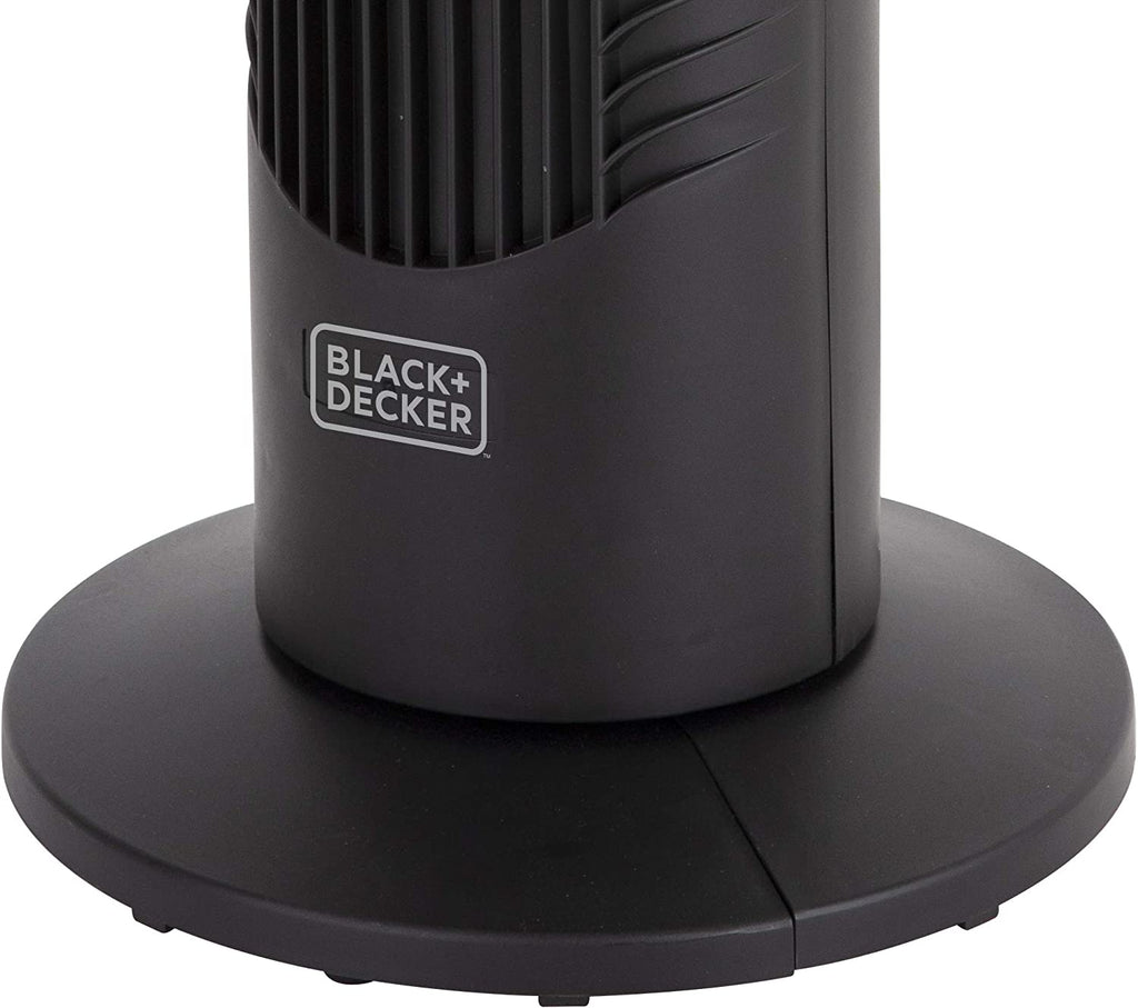 Tower Fan with Timer Black
