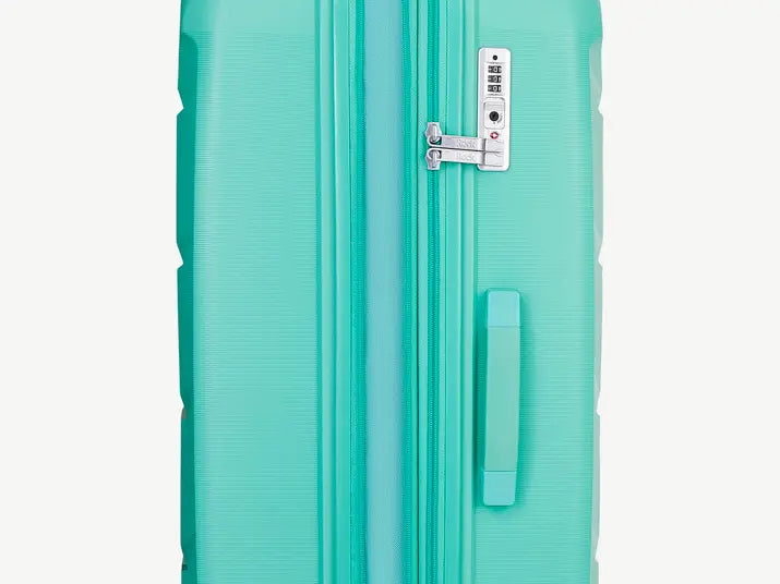 Tulum Medium Suitcase in Turquoise side