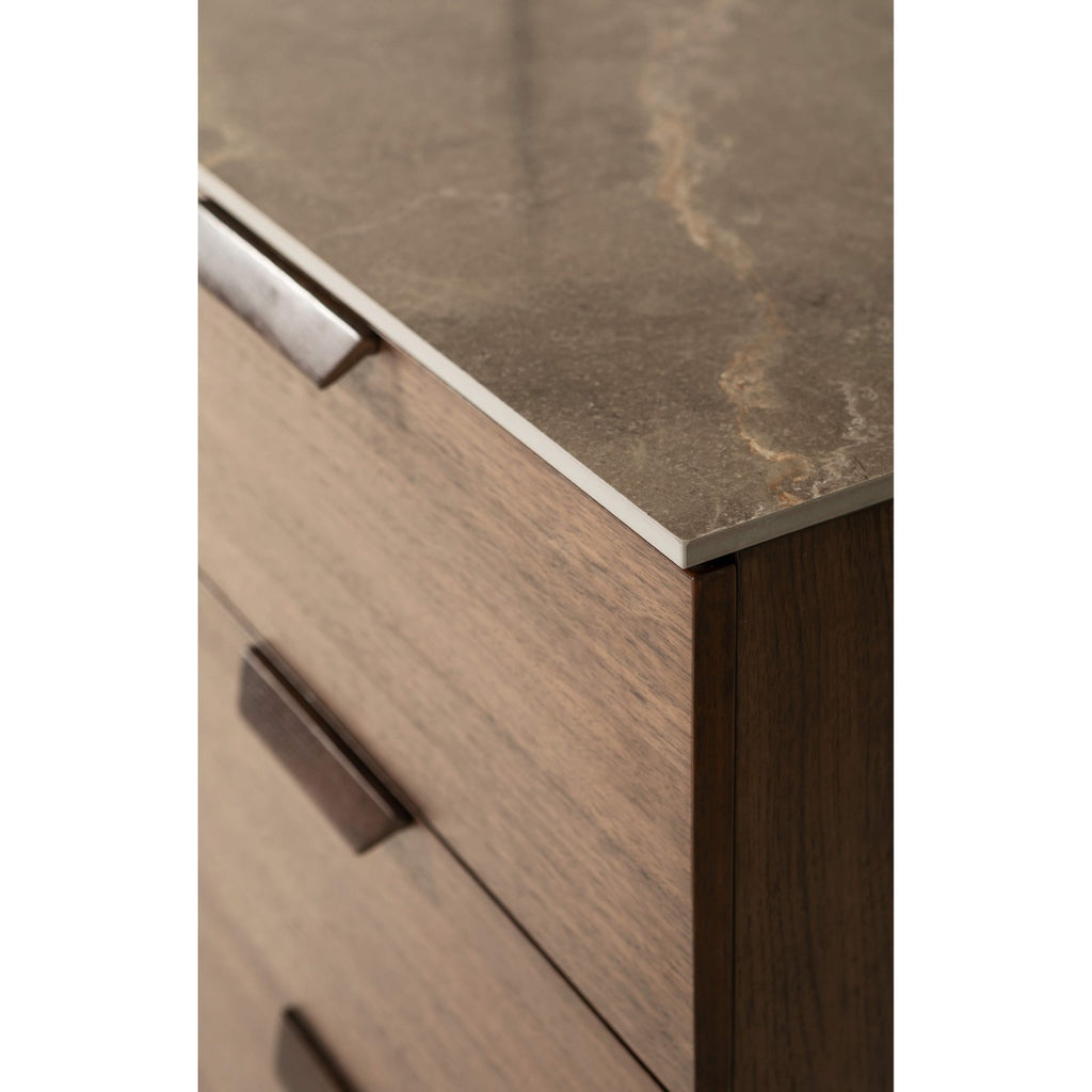 Axton Sideboard in Latte Hue by Vida Living - edge of sideboard