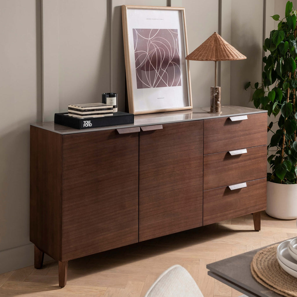 Axton Sideboard in Latte Hue by Vida Living - sideboard pictured in a home setting