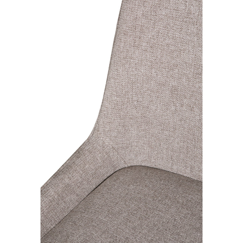 Axton Dining Chair in Latte Hue by Vida Living - close-up of front stitching