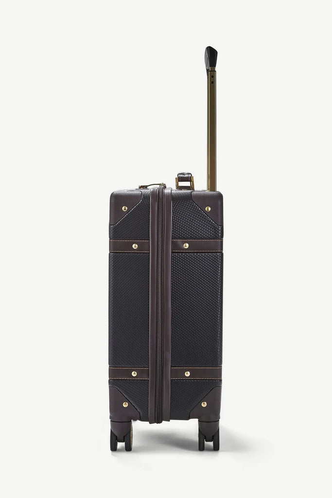 Vintage Small Suitcase Black side