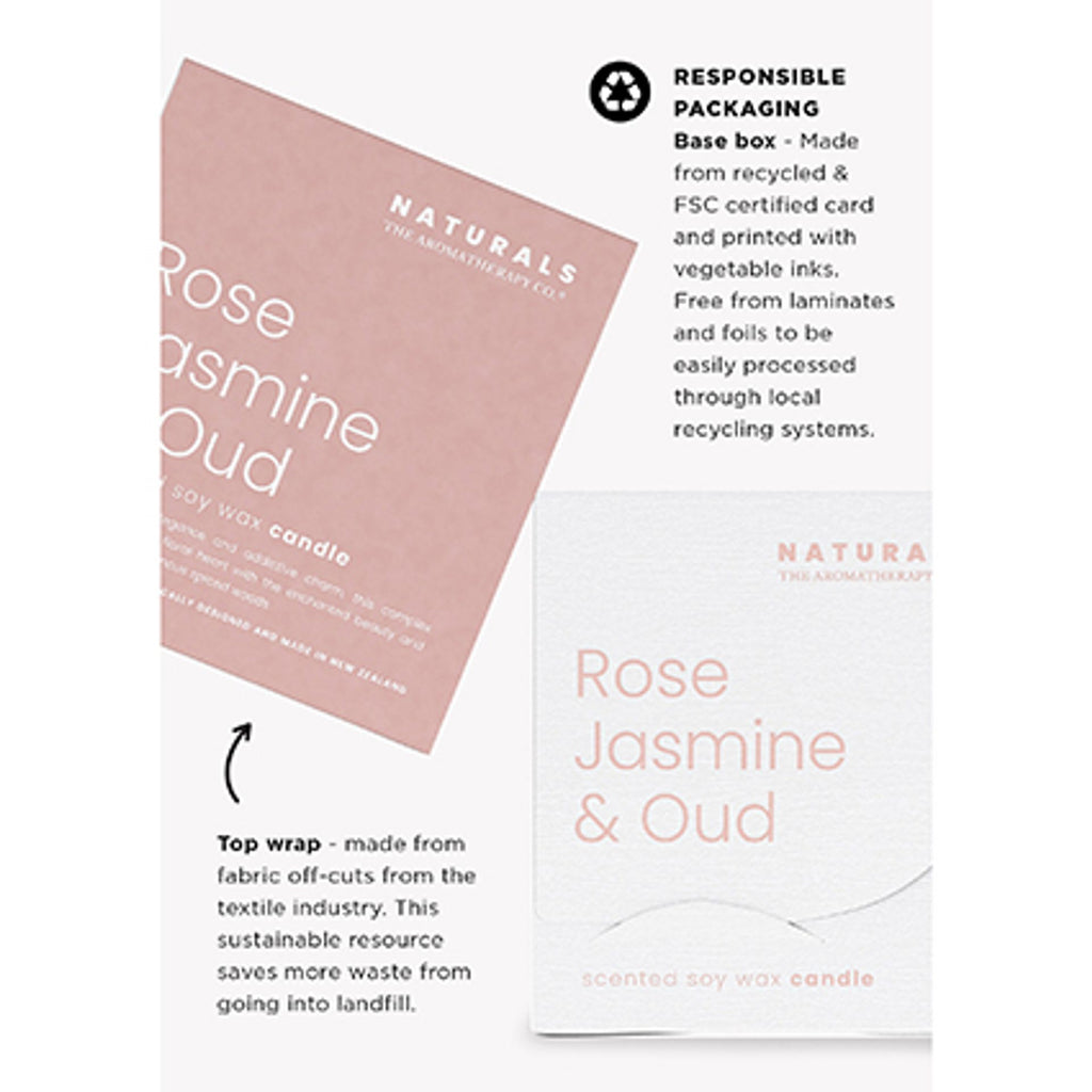 IT04175 Naturals Candle 400G Rose Jasmine & Oud - information regarding sustainable packaging