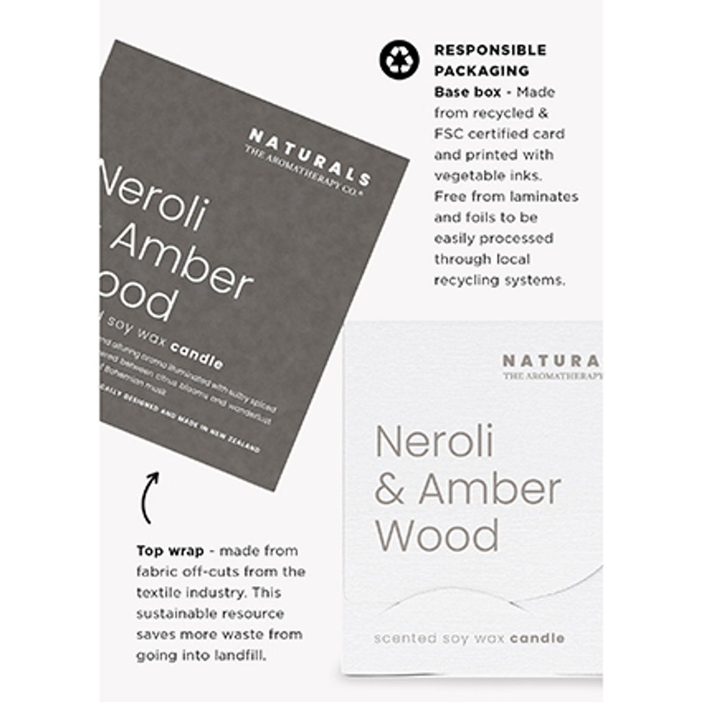 IT04177 Naturals Candle 400G Neroli & Amber Wood - information about sustainable packaging