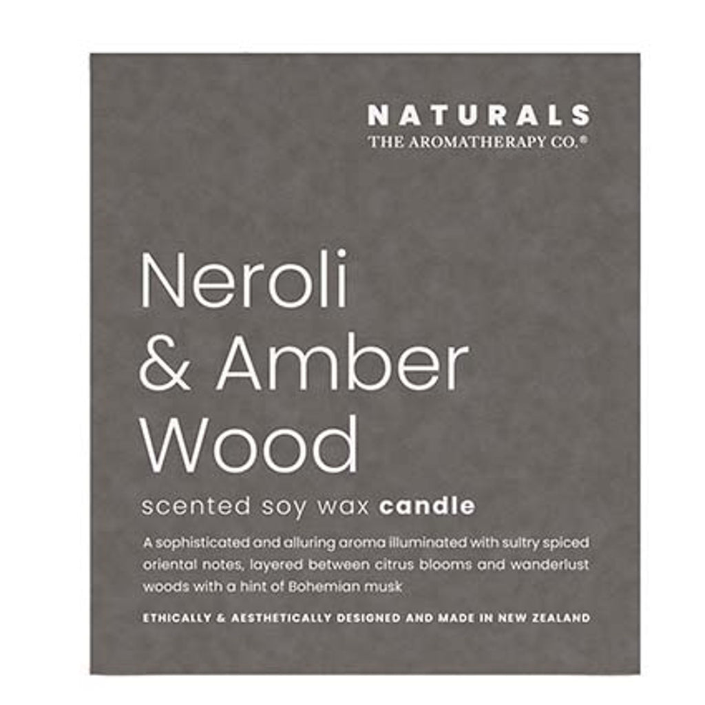 IT04177 Naturals Candle 400G Neroli & Amber Wood - the packaging is pictured