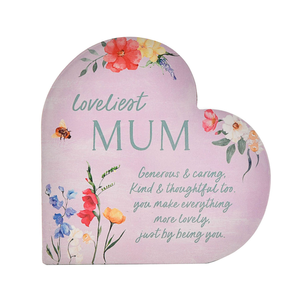 TC107M The Cottage Garden 3D Heart "MUM" - picture of product from the front