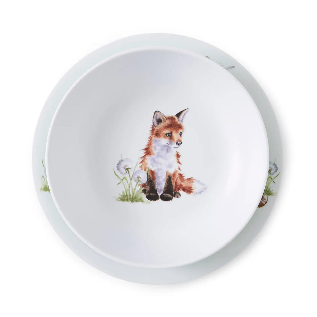 Wrendale Kids 2pc Set Plate & Bowl Portmerion