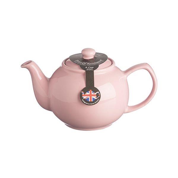 Pastel Pink 6 Cup Teapot