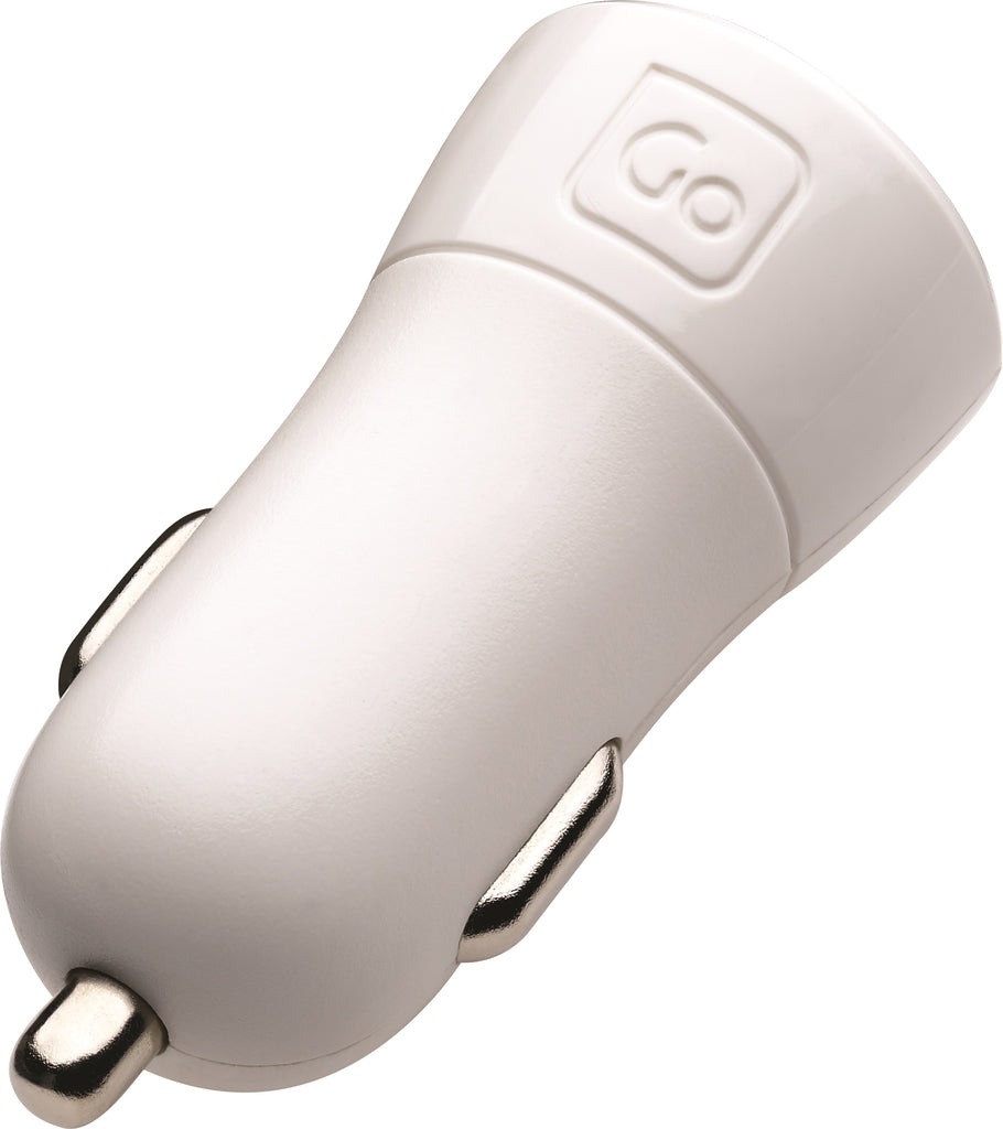  USB Dual In Car Charger White