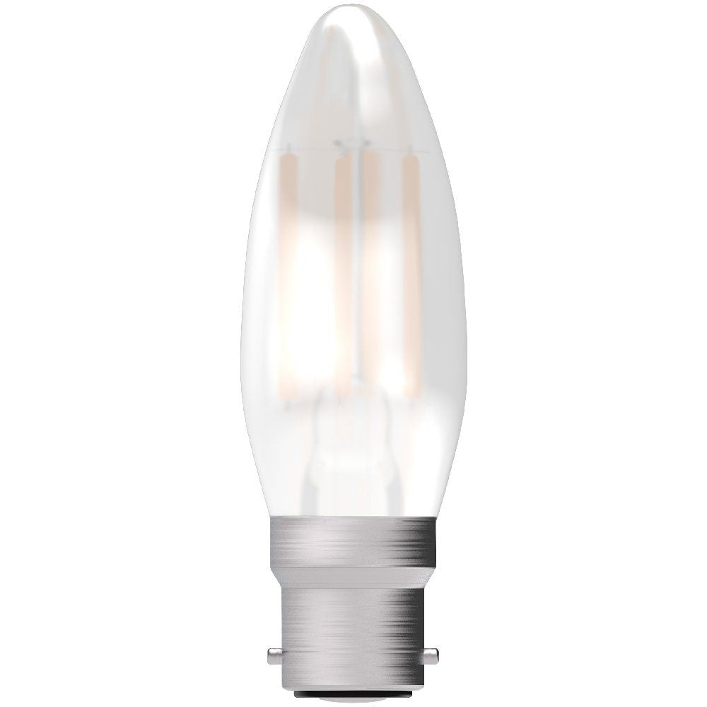 Bell 4 Watt BC LED Satin Filament Candle Bulb