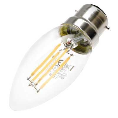 Bell 4W BC LED Filament Clear Candle Lamp Dimmable - Smyth Patterson