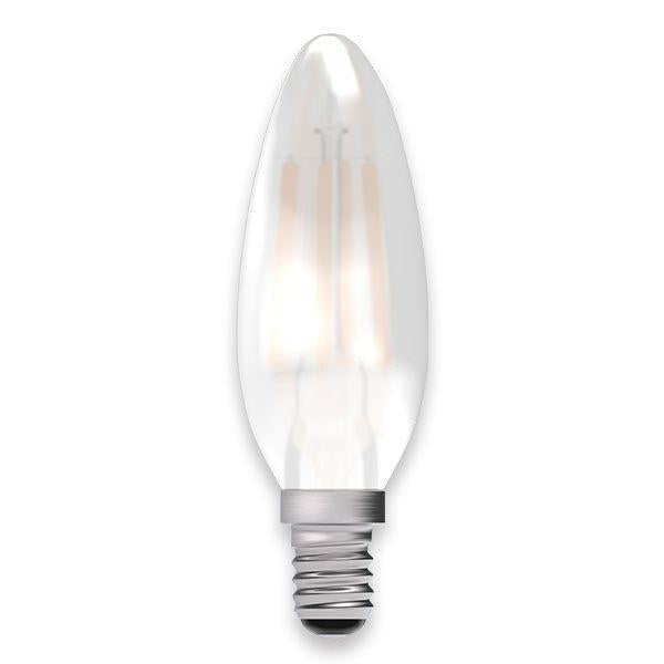 Bell 4W LED Dimmable Filament Candle Lamp BC Satin - Smyth Patterson