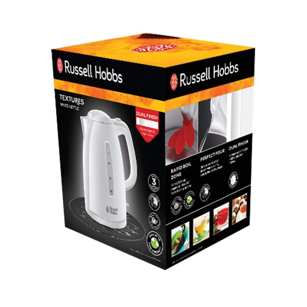 Russell Hobbs 21270 Textures White Jug Kettle box
