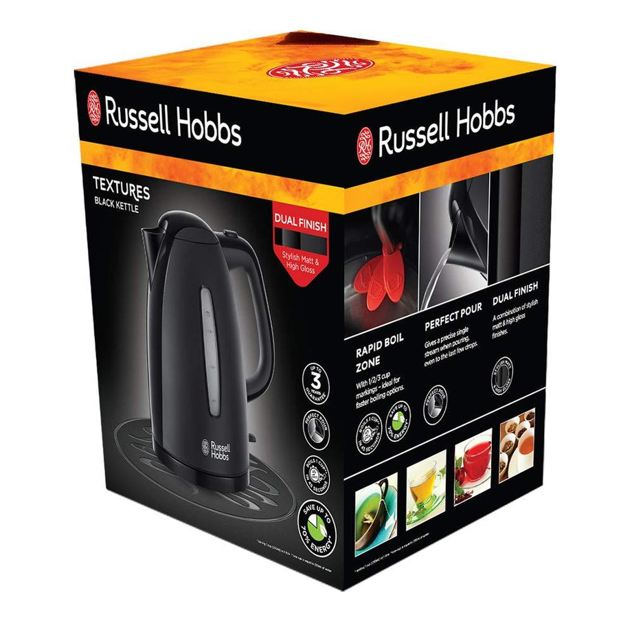 Russell Hobbs 21271 Textures Black Jug Kettle – Smyth Patterson