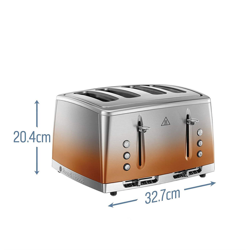  4 Slice Toaster Copper Sunset Measurements