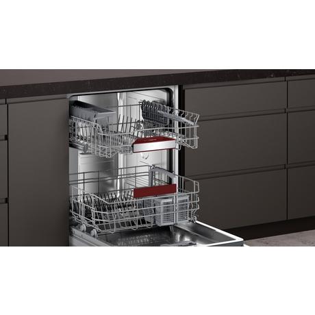Black Integrated Dishwasher  dish rack