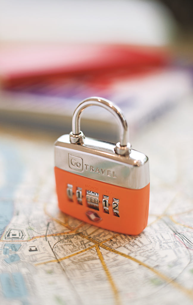 Orange Padlock