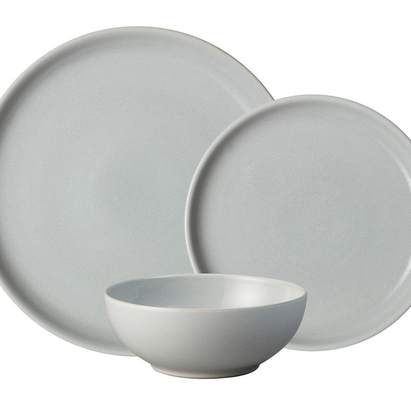 Soft Grey 12 Piece Tableware Set 