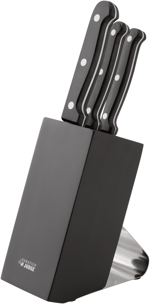 Judge IV63 3pc Knife Block Set Black