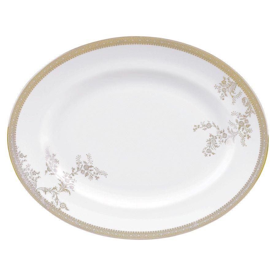Lace Platinum 501272 Oval Dish