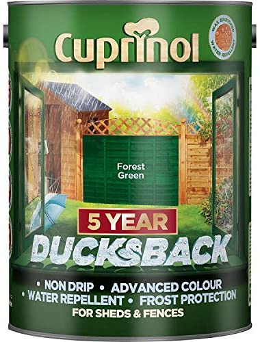 Cuprinol Ducksback Fence Paint Forest Green 5L