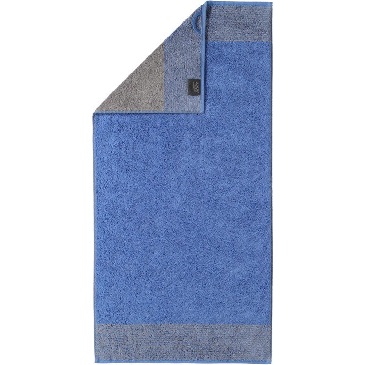 Cawo Two Tone Blue Hand Towel